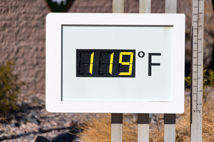 hot day in death valley