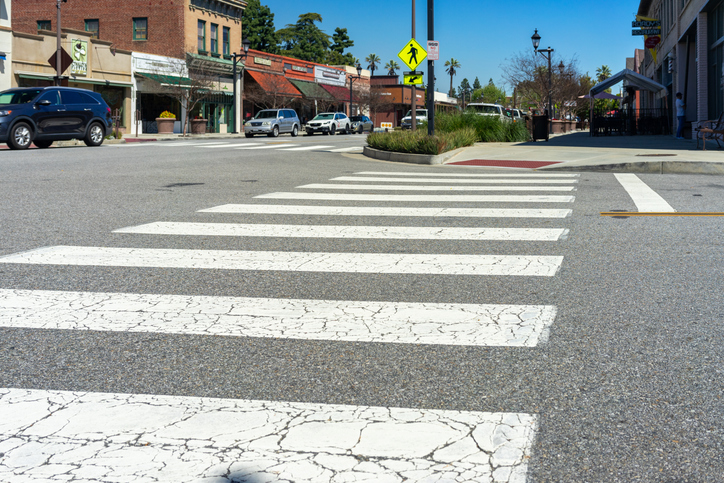 zebra pedestrian crosswalk