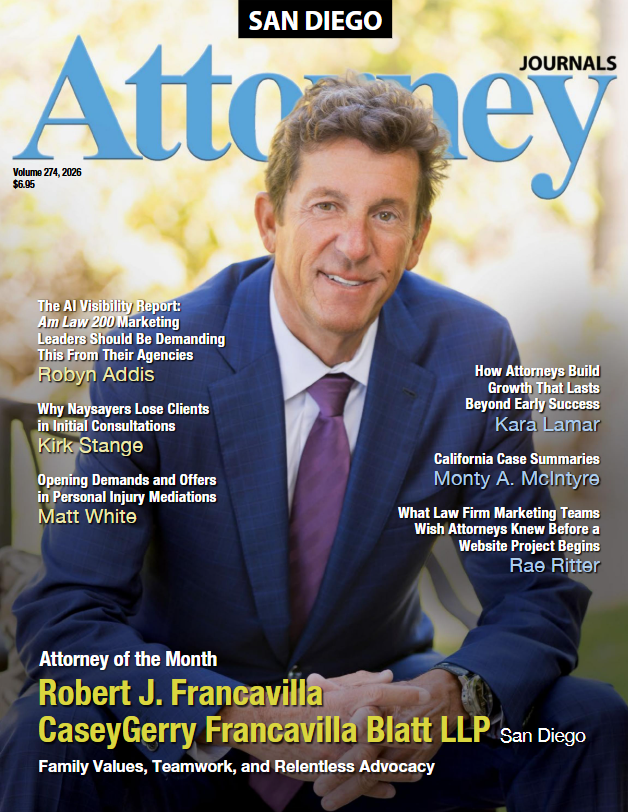 Robert J. Francavilla Attorney Journals Cover