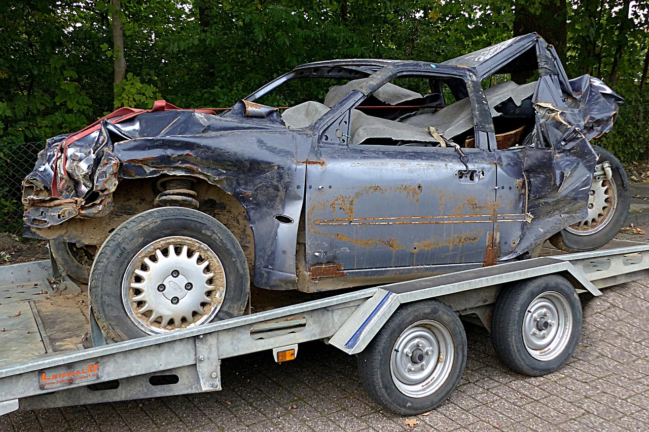 totaled car